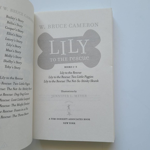 5/$15 - 3 Kids Dog Book Lot W Bruce Cameron Lily to the Rescue Molly's Ellie's - Picture 8 of 16